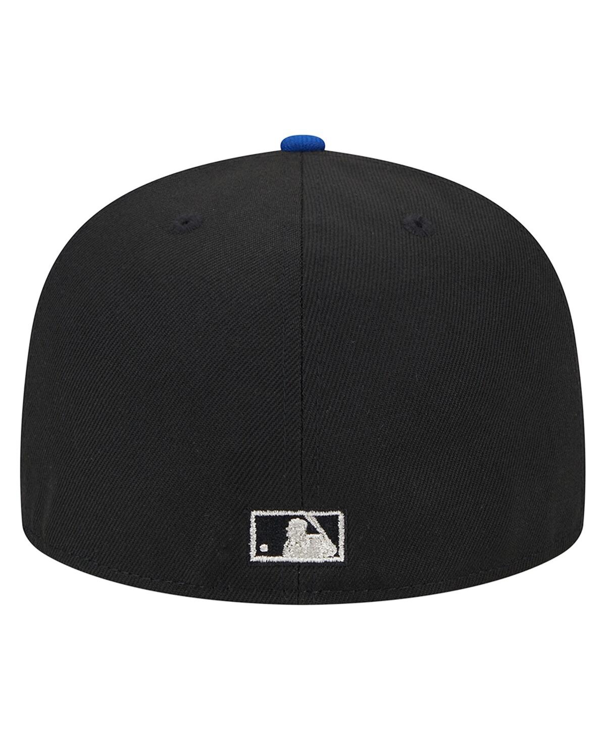 Shop New Era Men's  Black Toronto Blue Jays Metallic Camo 59fifty Fitted Hat