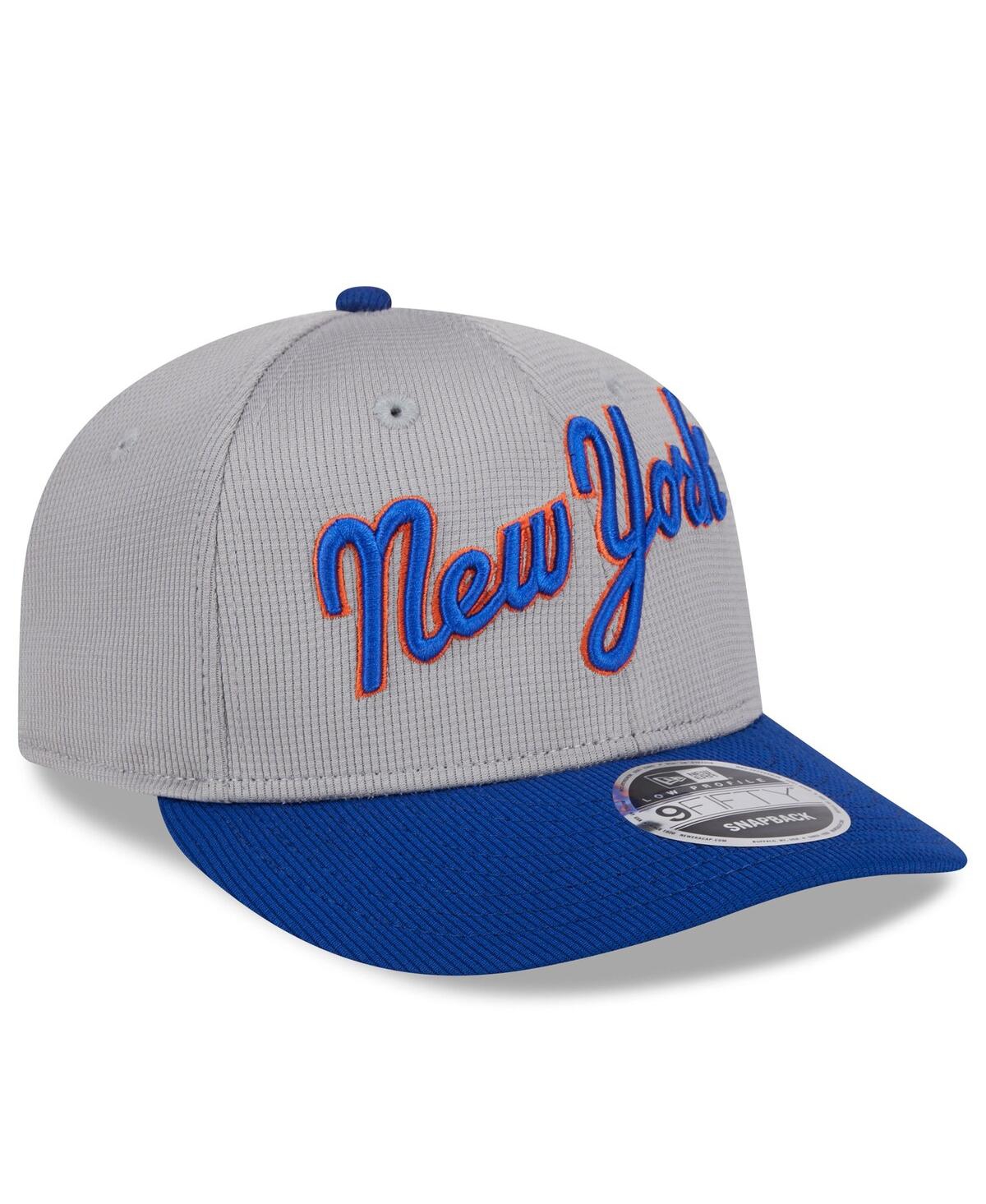 Shop New Era Men's  Gray New York Mets 2024 Batting Practice Low Profile 9fifty Snapback Hat