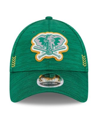 Men's Green Oakland Athletics 2024 Clubhouse 9FORTY Adjustable Hat