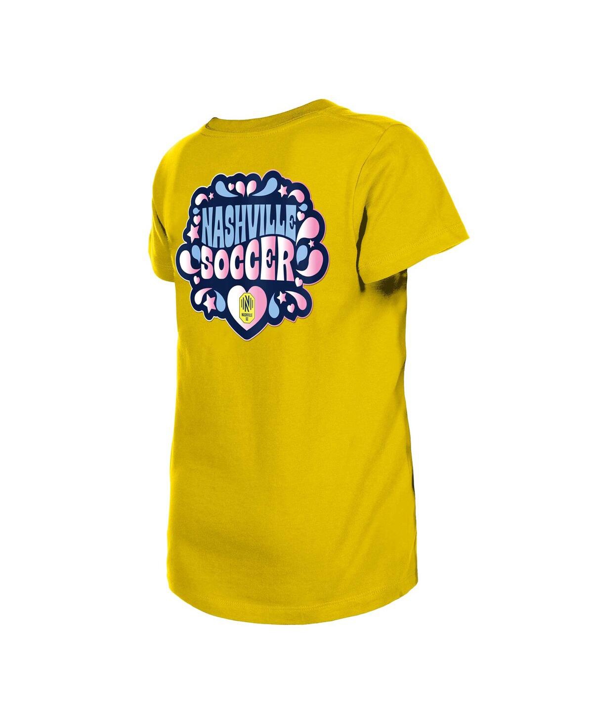 Shop New Era Big Girls 5th And Ocean By  Yellow Nashville Sc Color Changing T-shirt