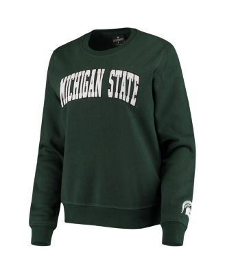 Women's Green Michigan State Spartans Campanile Pullover Sweatshirt