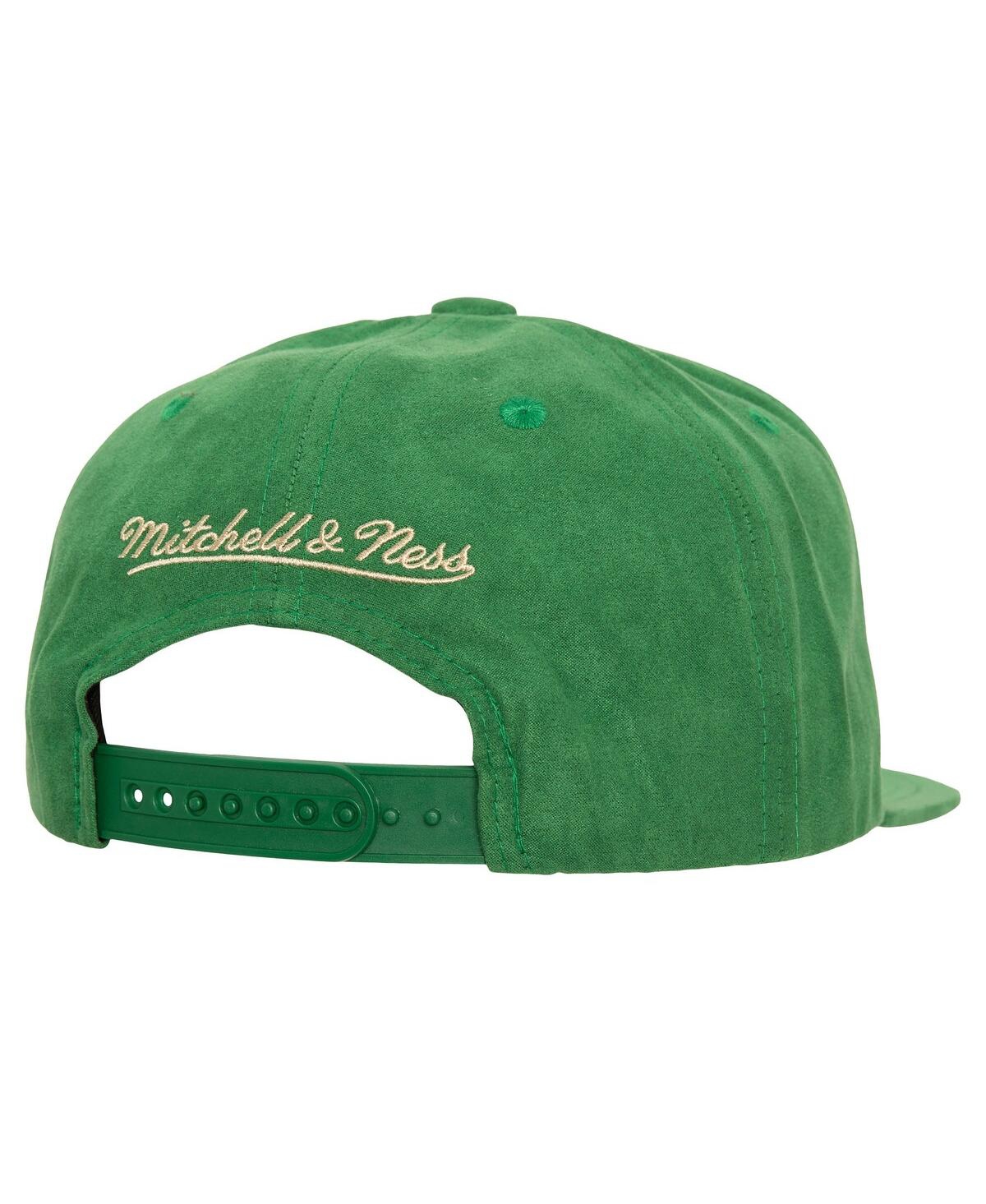 Shop Mitchell & Ness Men's  Hunter Green Milwaukee Bucks Sweet Suede Snapback Hat