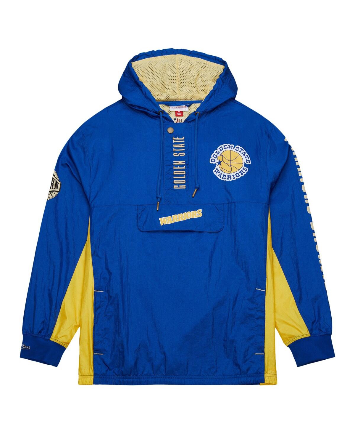 Mitchell & Ness Royal Golden State Warriors  Team Og 2.0 Vintage Logo Anorak Windbreaker Quarter-zip In Royal