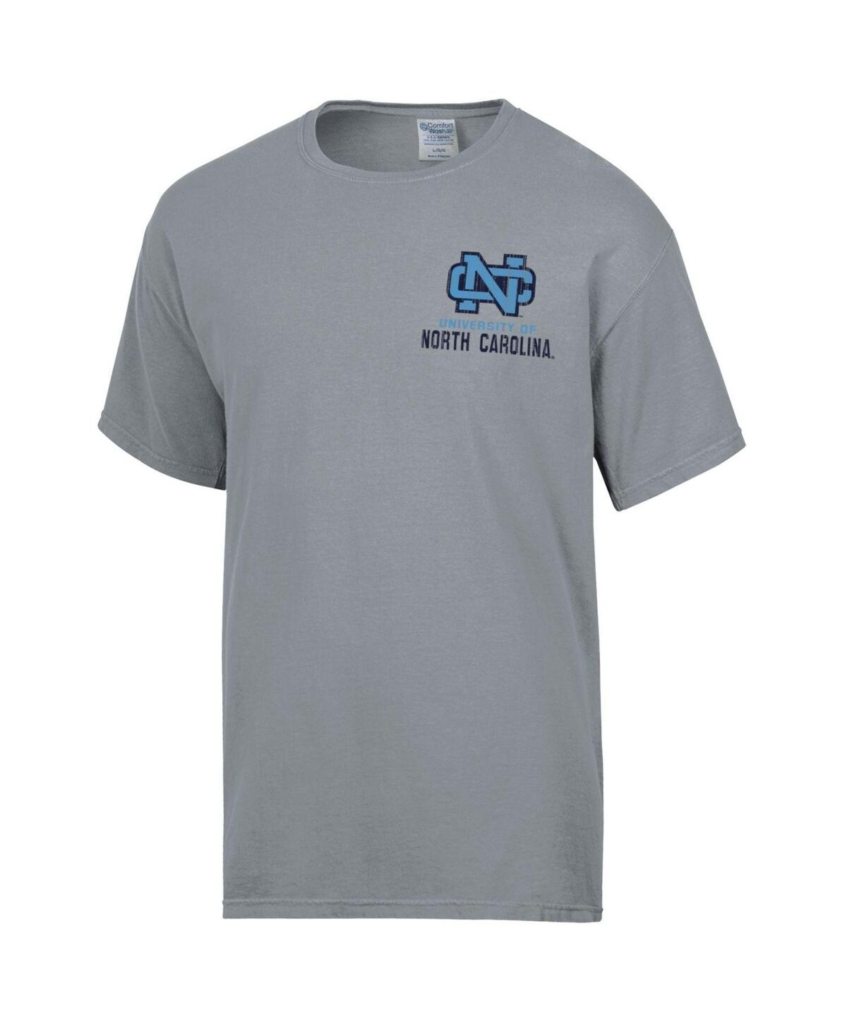 Men's ComfortwashDistressed North Carolina Tar Heels Vintage-Like Logo T-shirt - Graphite