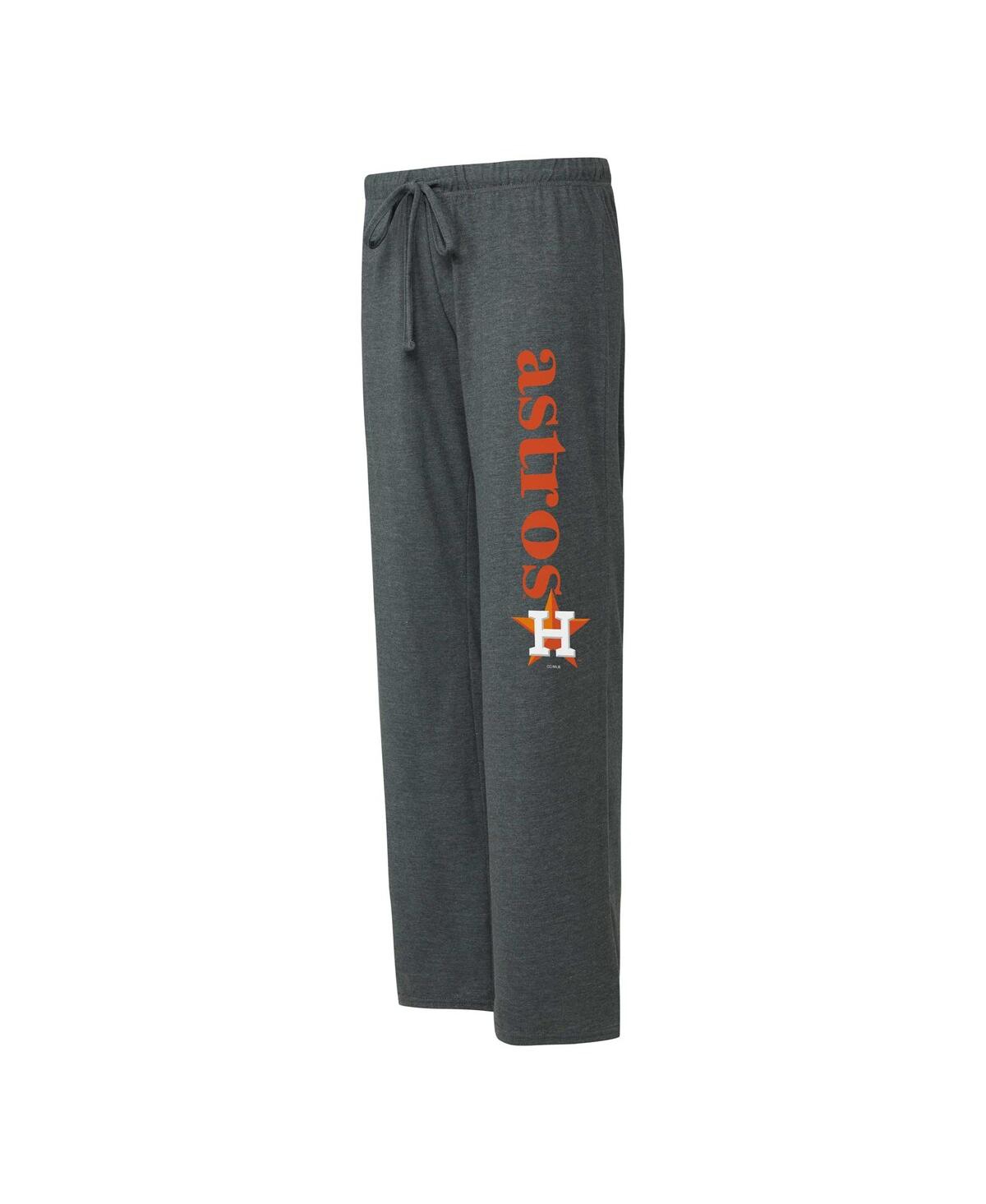 Concepts Sport Women's  Charcoal, Navy Houston Astros Meter Muscle Tank And Pants Sleep Set In Charcoal,navy