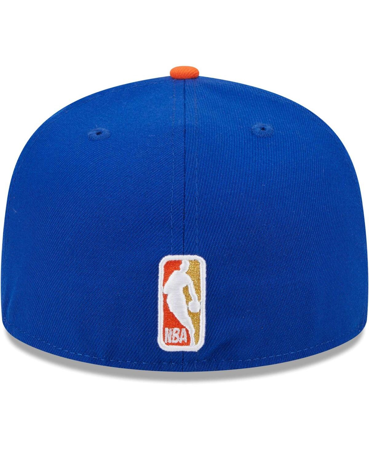 New Era Men's  Blue, Orange New York Knicks Gameday Gold Pop Stars 59fifty Fitted Hat In Blue,orange