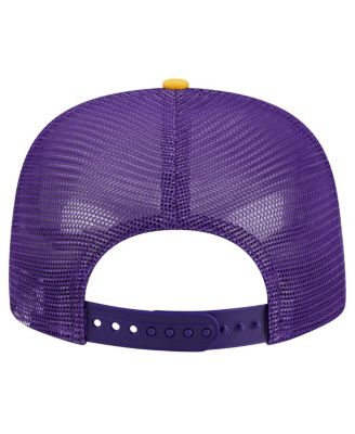 Men's Purple Los Angeles Lakers Arch A-Frame Trucker 9FIFTY Snapback&nbsp;Hat