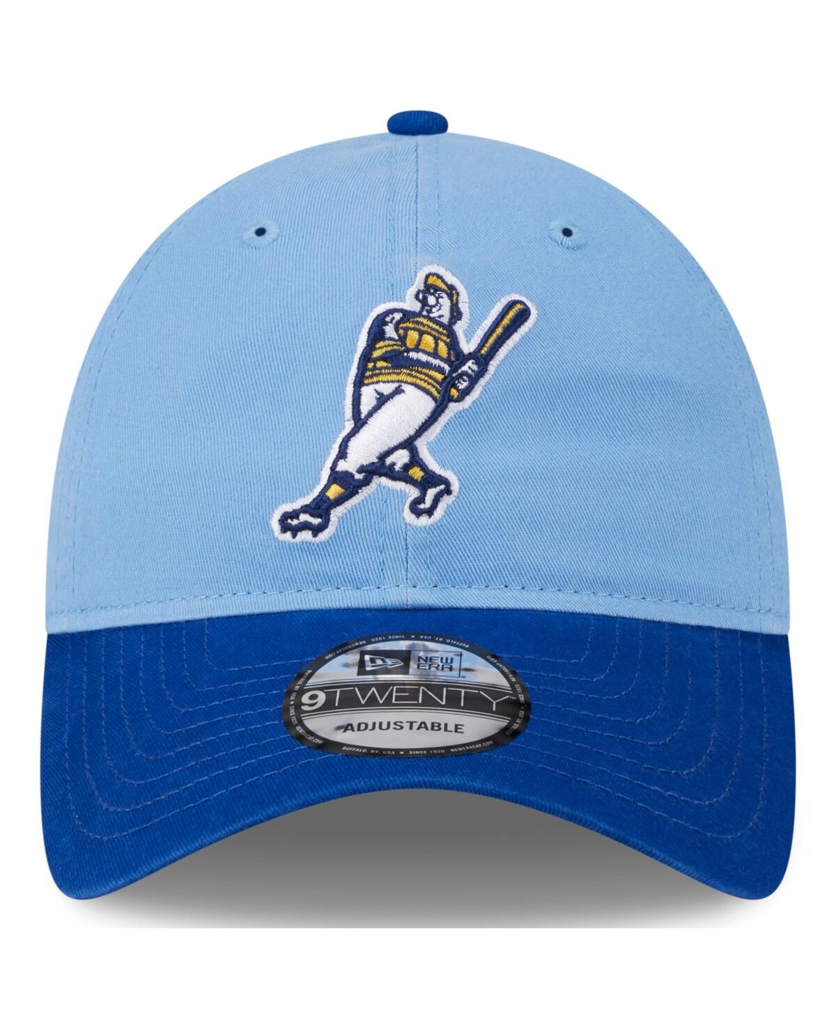 Shop New Era Youth Boys And Girls  Light Blue Milwaukee Brewers 2024 Batting Practice 9twenty Adjustable H