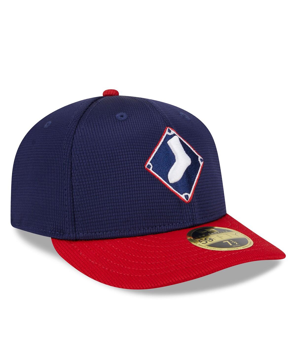 Men's New EraChicago White Sox 2024 Batting Practice Low Profile 59FIFTY Fitted Hat - Navy