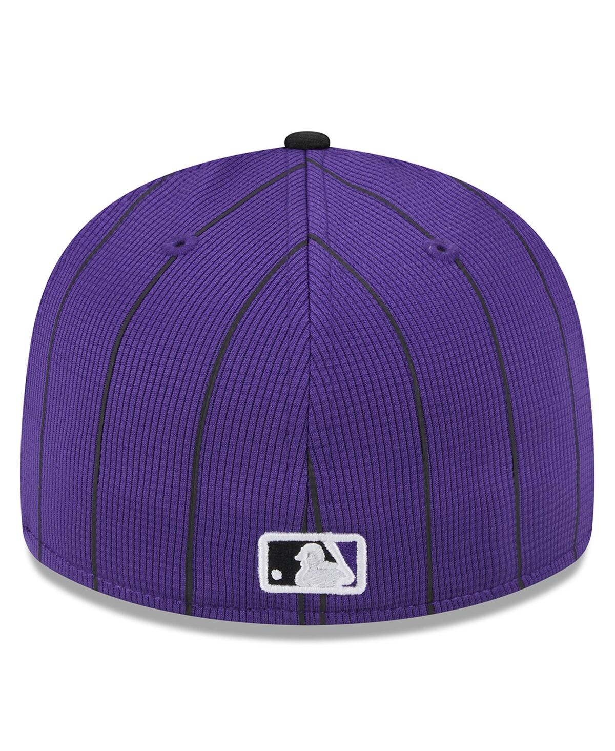 Shop New Era Men's  Purple Colorado Rockies 2024 Batting Practice Low Profile 59fifty Fitted Hat