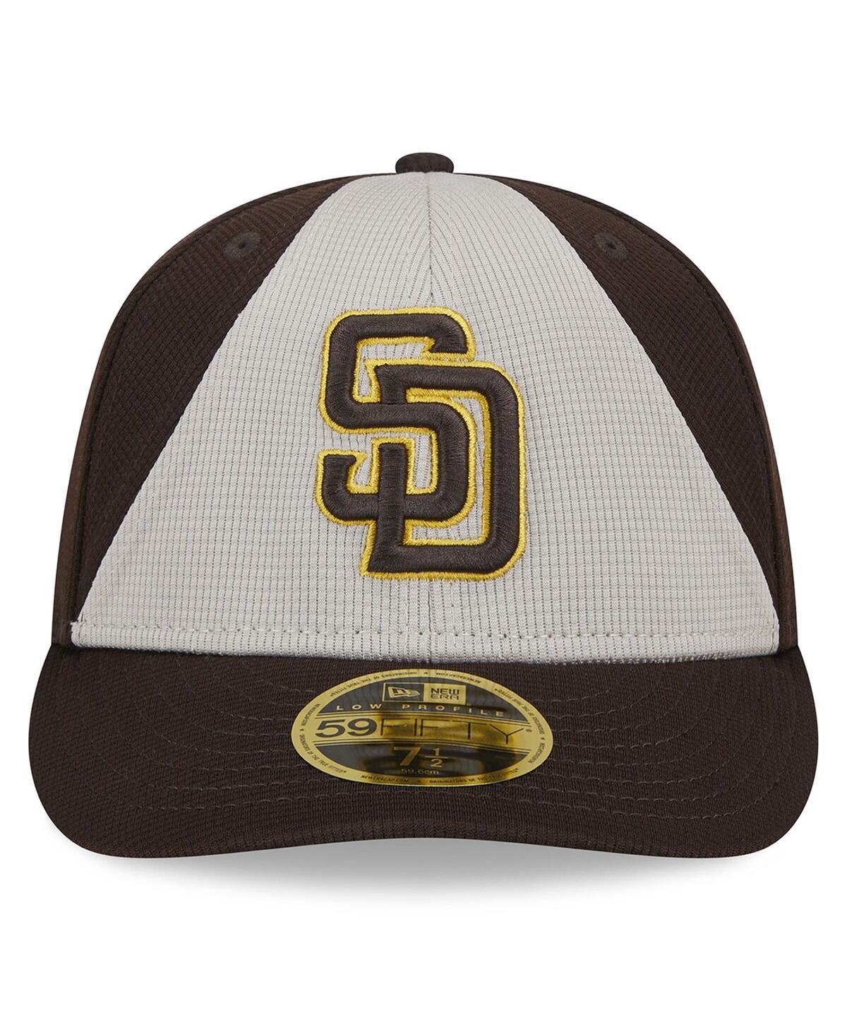 Shop New Era Men's  Brown San Diego Padres 2024 Batting Practice Low Profile 59fifty Fitted Hat