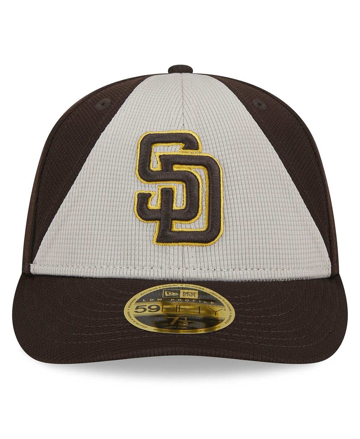 Men's New EraSan Diego Padres 2024 Batting Practice Low Profile 59FIFTY Fitted Hat - Brown