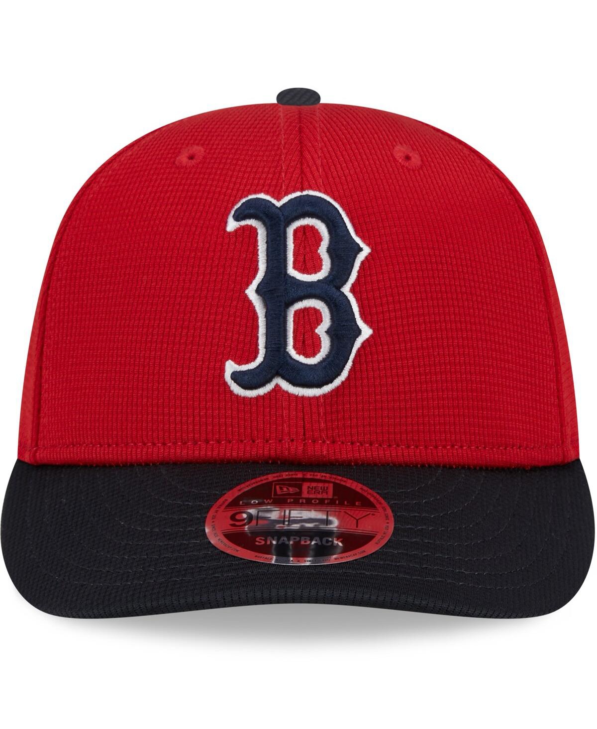 Shop New Era Men's  Red Boston Red Sox 2024 Batting Practice Low Profile 9fifty Snapback Hat