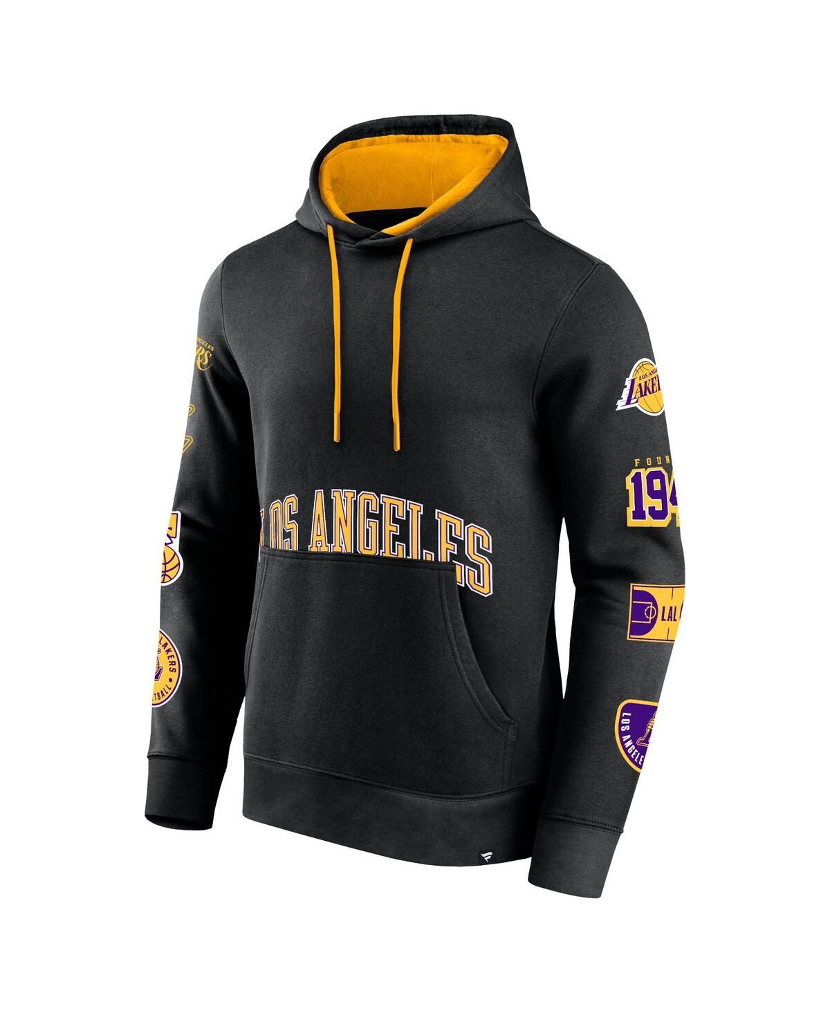 Men's FanaticsLos Angeles Lakers Home Court Pullover Hoodie - Black