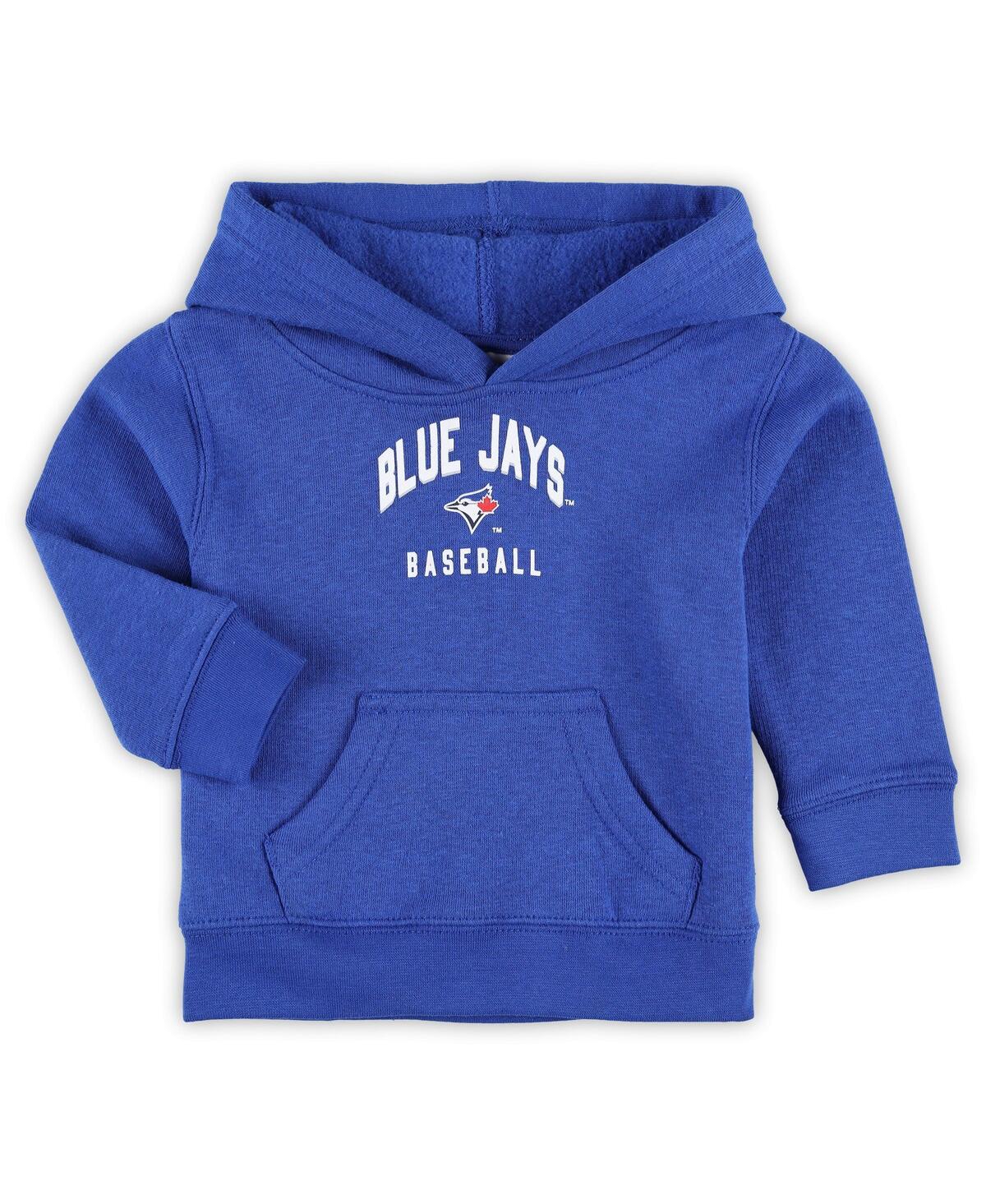 Shop Outerstuff Baby Boys And Girls Royal, Heather Gray Toronto Blue Jays Play By Play Pullover Hoodie And Pants Set In Royal,heather Gray