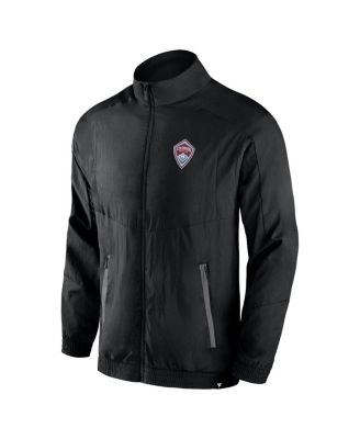 Men's Black Colorado Rapids Header Raglan Full-Zip Jacket