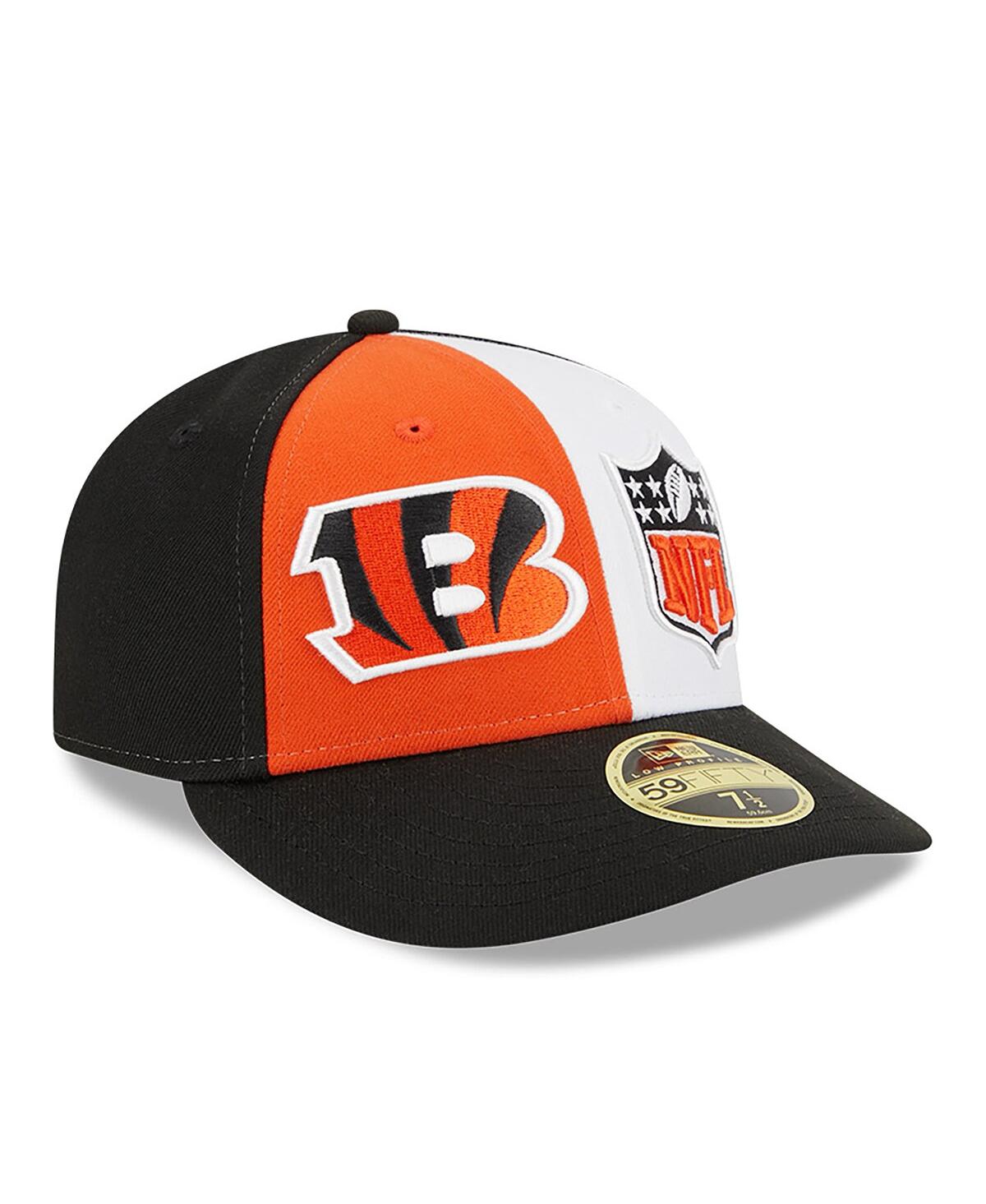 Shop New Era Men's  Orange, Black Cincinnati Bengals 2023 Sideline Low Profile 59fifty Fitted Hat In Orange,black