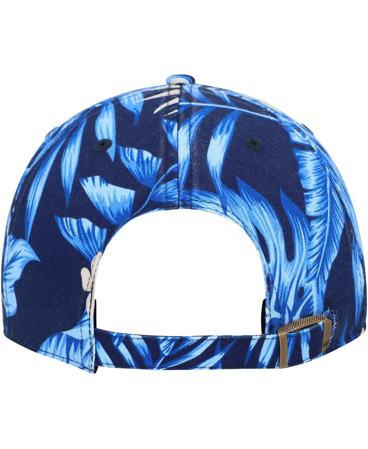 47 Brand Men's ' Navy Michigan Wolverines Tropicalia Clean Up Adjustable Hat In Navy