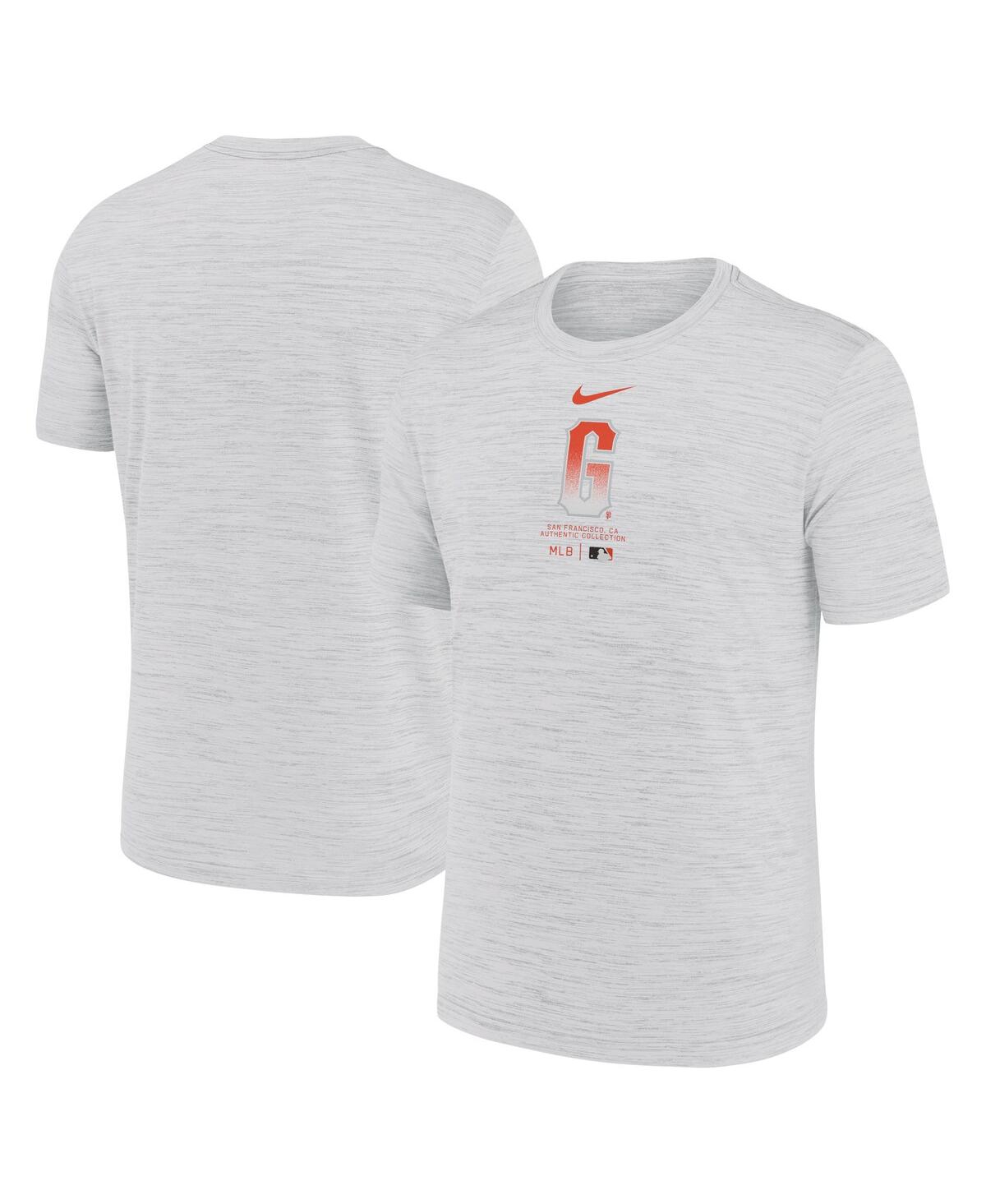 Nike Men's  White San Francisco Giants City Connect Practice Velocity Performance T-shirt