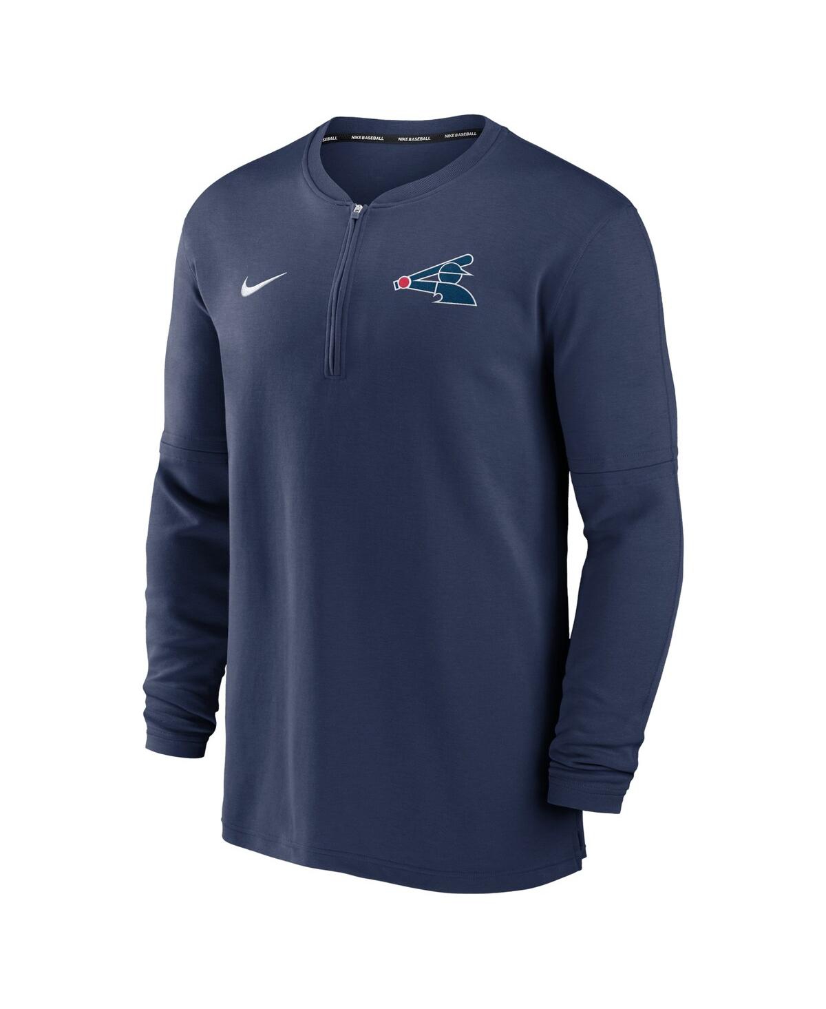 Nike Chicago White Sox Authentic Collection Game Time  Men's Dri-fit Mlb 1/2-zip Long-sleeve Top In Navy