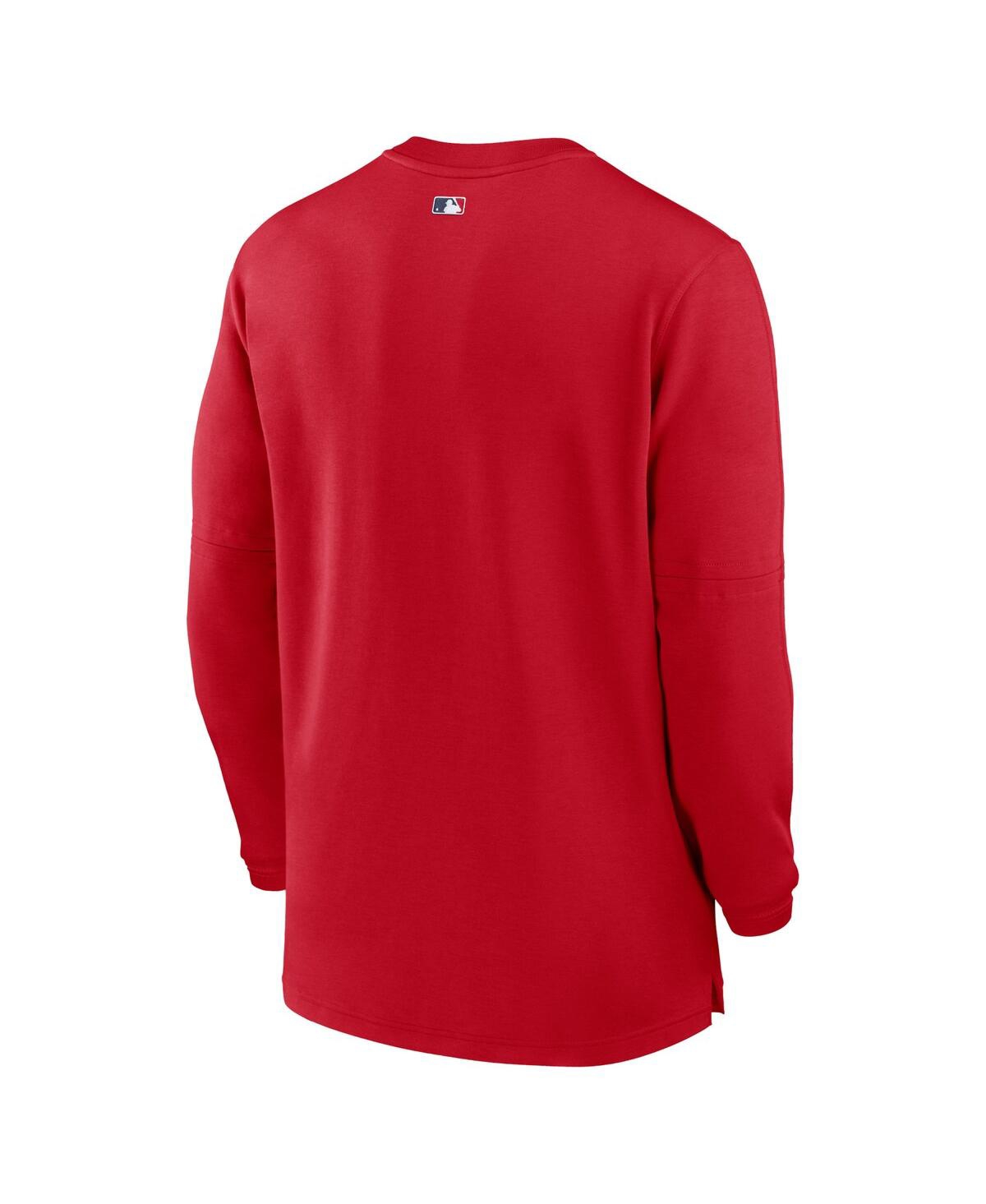 Men's NikeBostonSox Authentic Collection Game Time Performance Quarter-Zip Top - Red