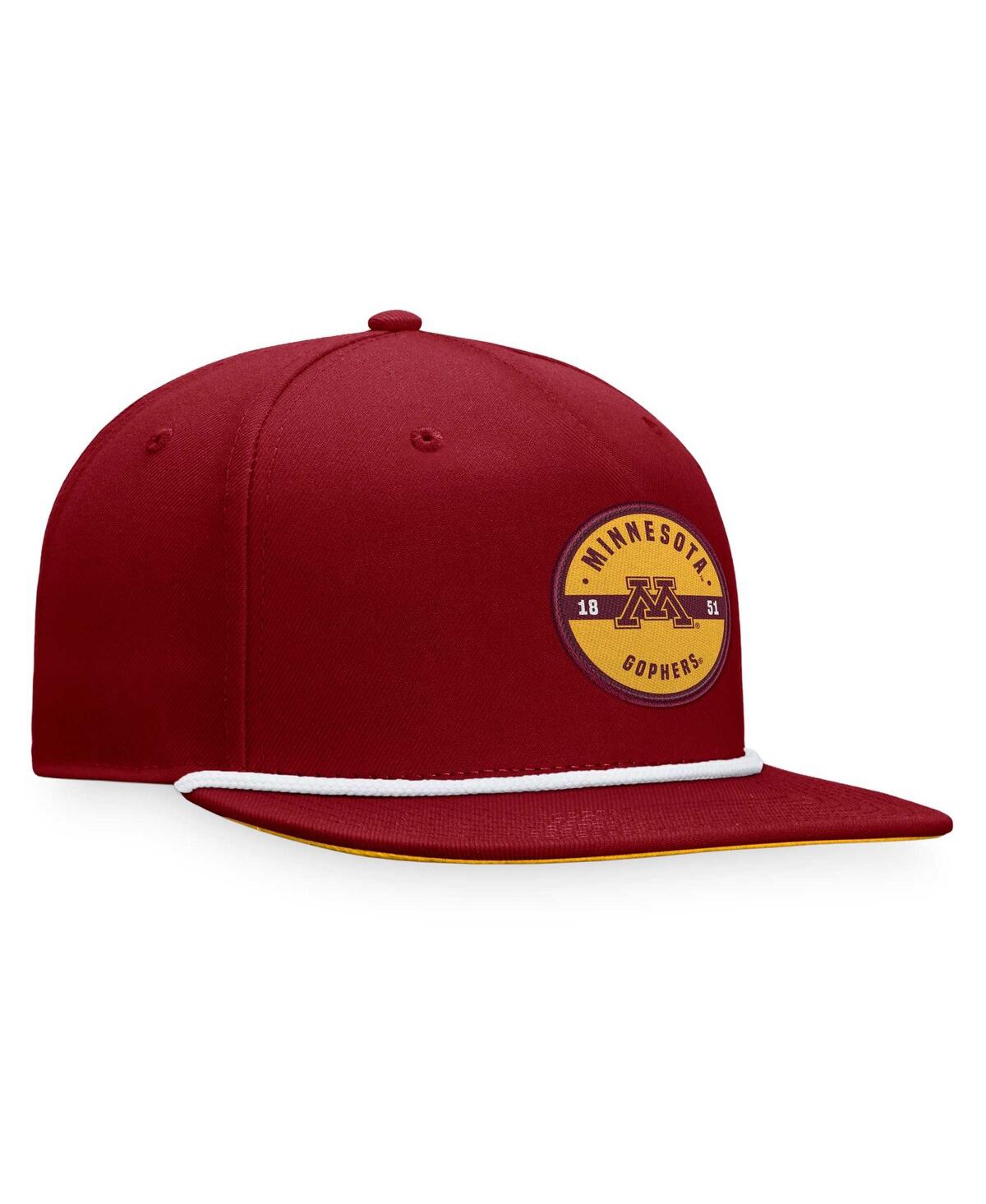 Shop Top Of The World Men's  Maroon Minnesota Golden Gophers Bank Hat