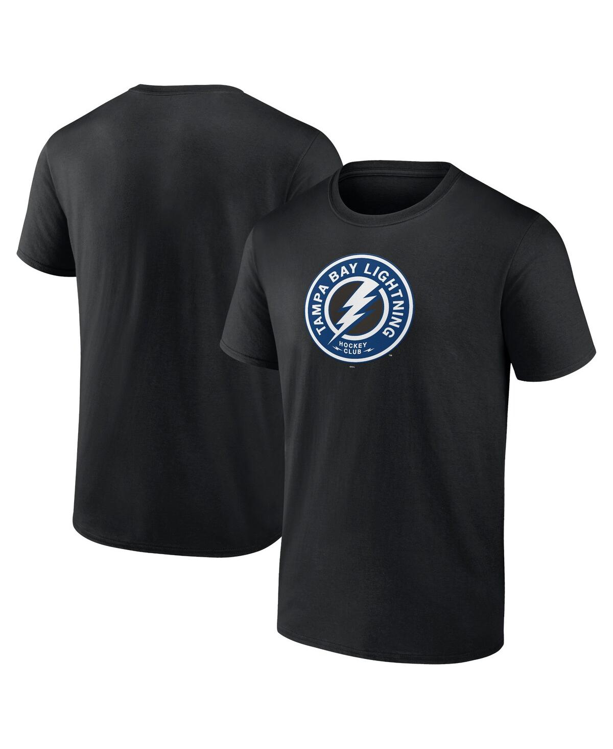Fanatics Men's  Black Tampa Bay Lightning Alternate Logo T-shirt