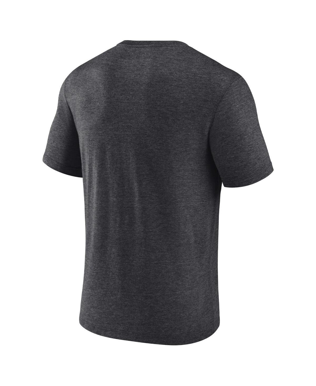 Men's FanaticsKansas City Chiefs Super Bowl Lvii Tri-Blend Triangle Strategy T-shirt - Heather Charcoal