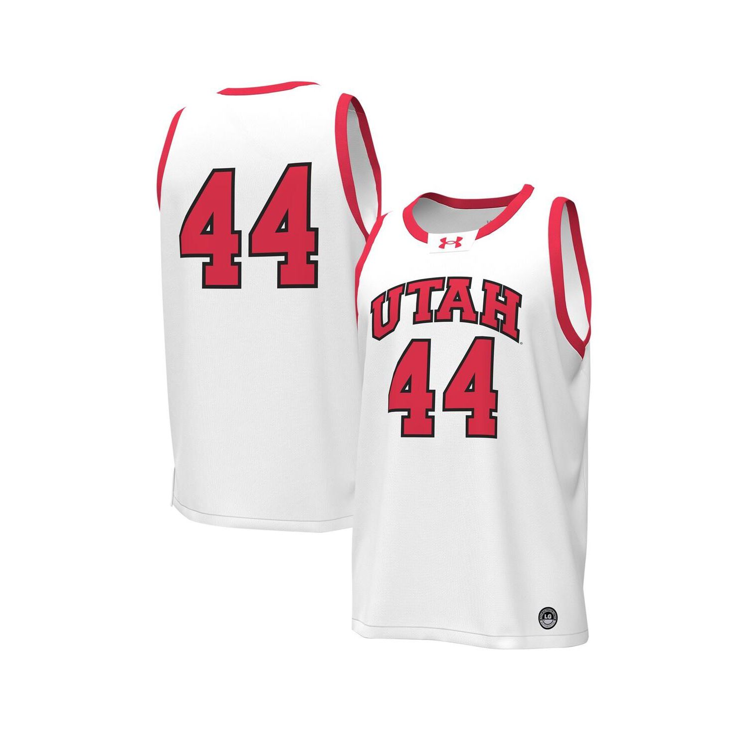 Men's #44 White Utah Utes Replica Basketball Jersey