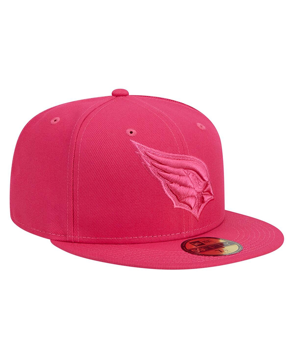 Shop New Era Men's  Pink Arizona Cardinals Color Pack 59fifty Fitted Hat