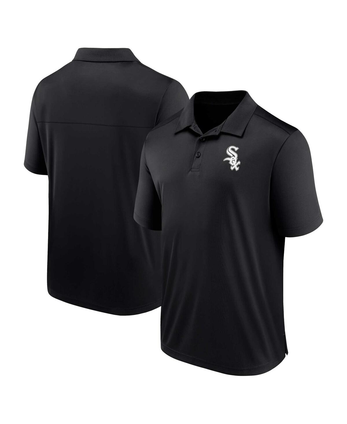 Fanatics Men's  Black Chicago White Sox Logo Polo Shirt