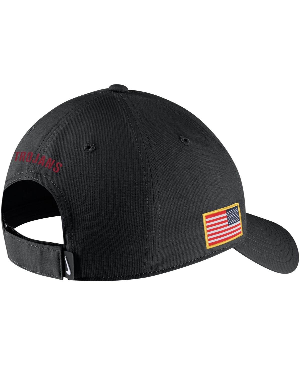 Shop Nike Men's  Black Usc Trojans Military-inspired Pack Camo Legacy91 Adjustable Hat