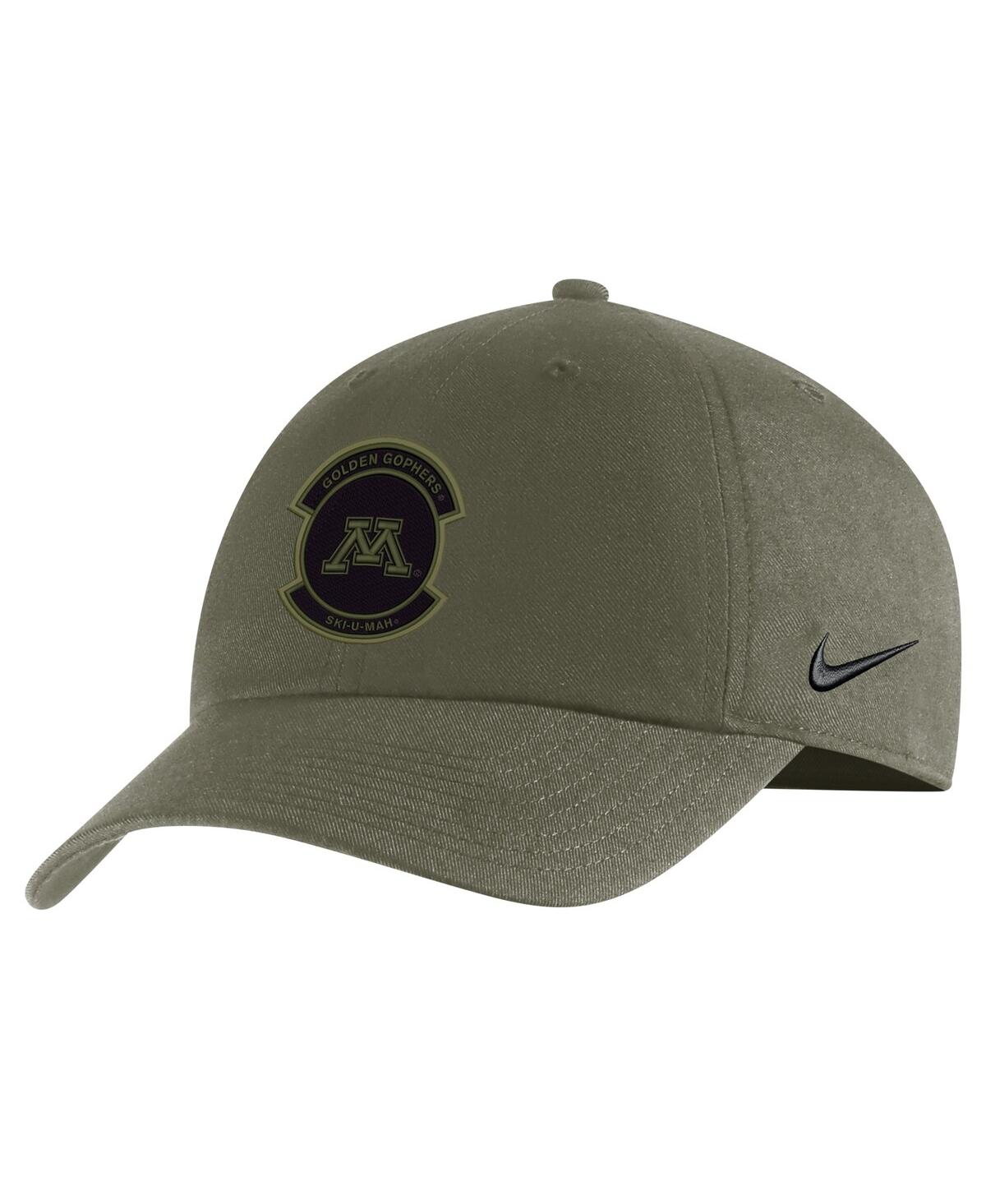 Nike Men's  Olive Minnesota Golden Gophers Military-inspired Pack Heritage86 Adjustable Hat