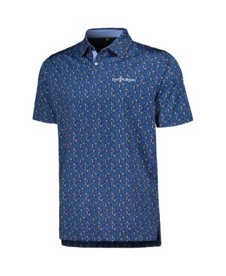 Men's Navy THE PLAYERS Custom Print Performance Polo Shirt