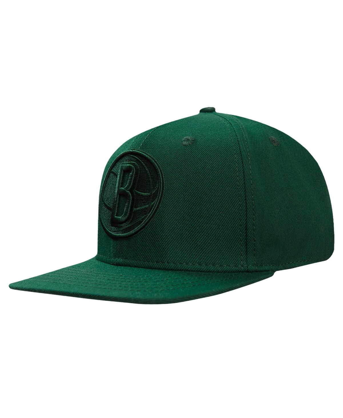 Pro Standard Men's  Forest Green Brooklyn Nets Tonal Logo Snapback Hat