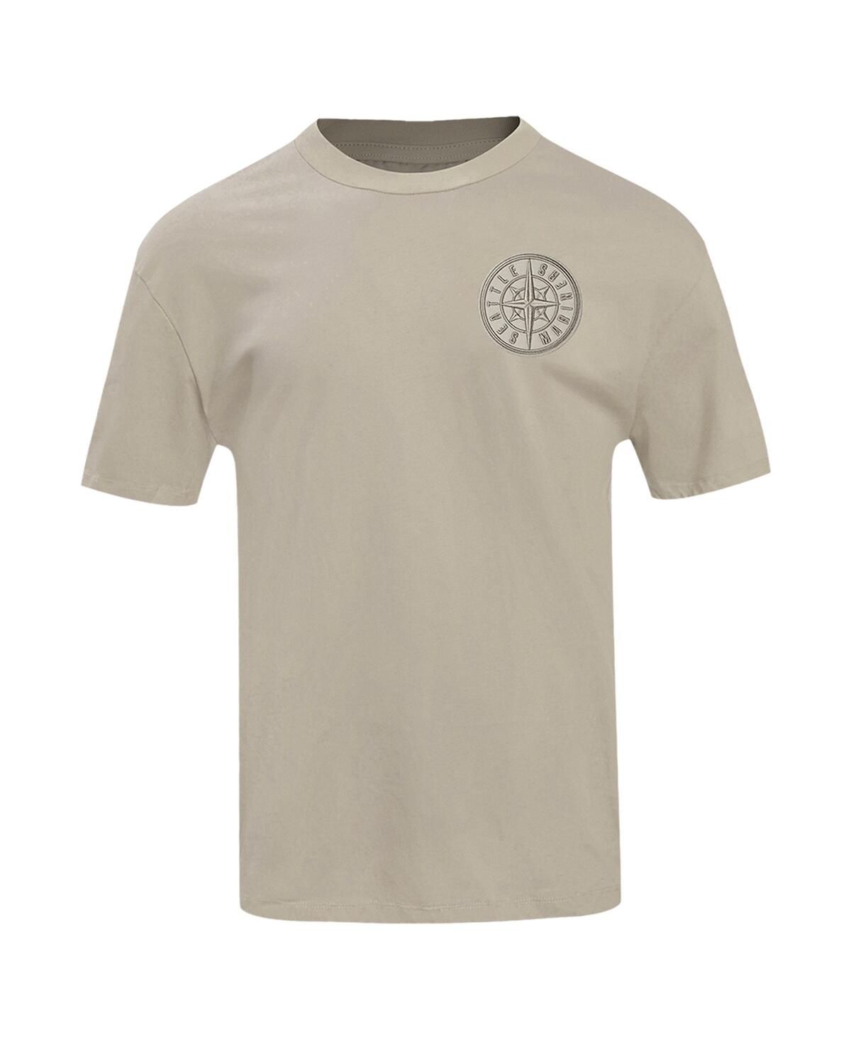 Pro Standard Men's  Tan Seattle Mariners Neutral Drop Shoulder T-shirt In Tan