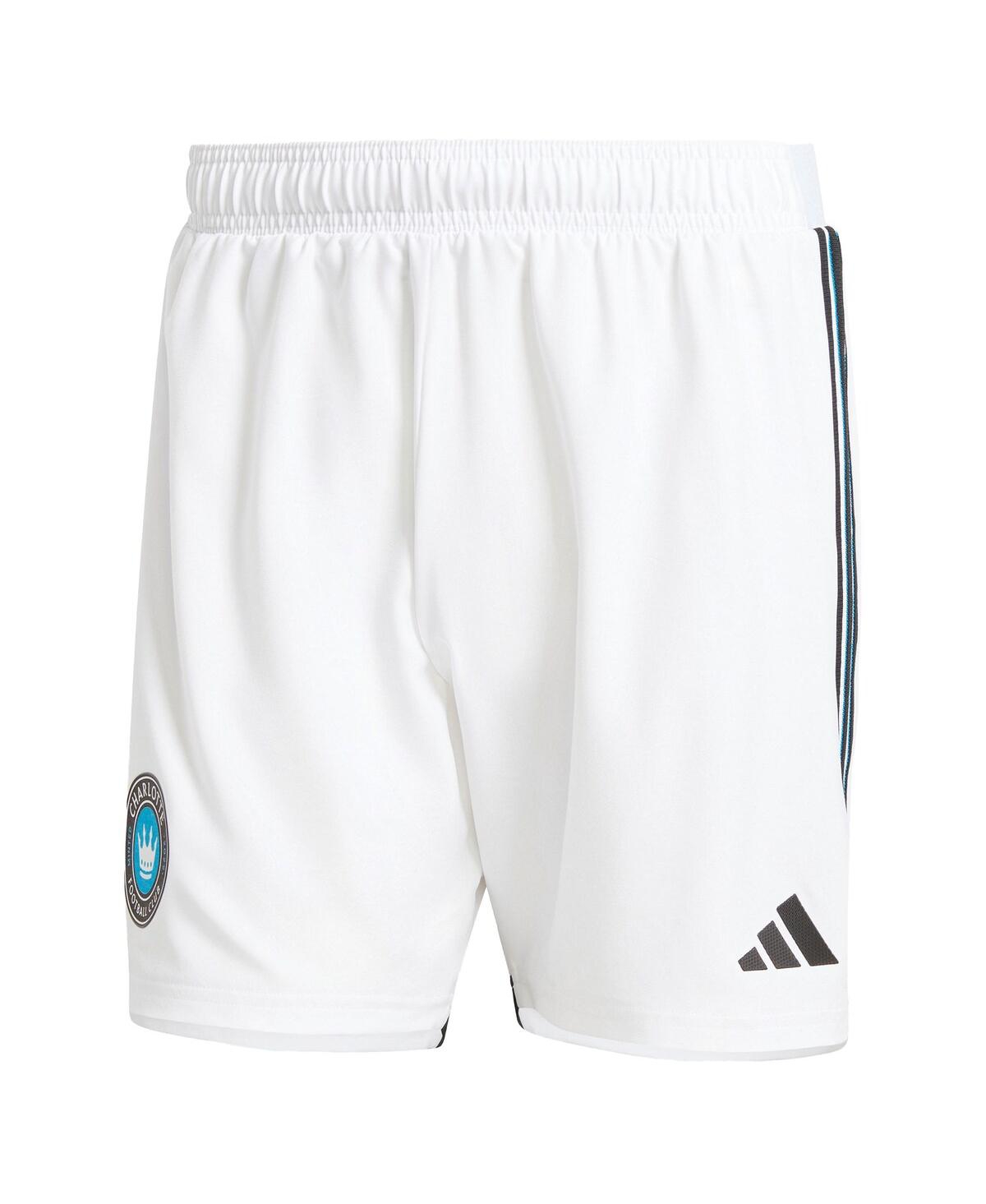 Shop Adidas Originals Men's Adidas White Charlotte Fc 2024 Home Aeroready Authentic Shorts