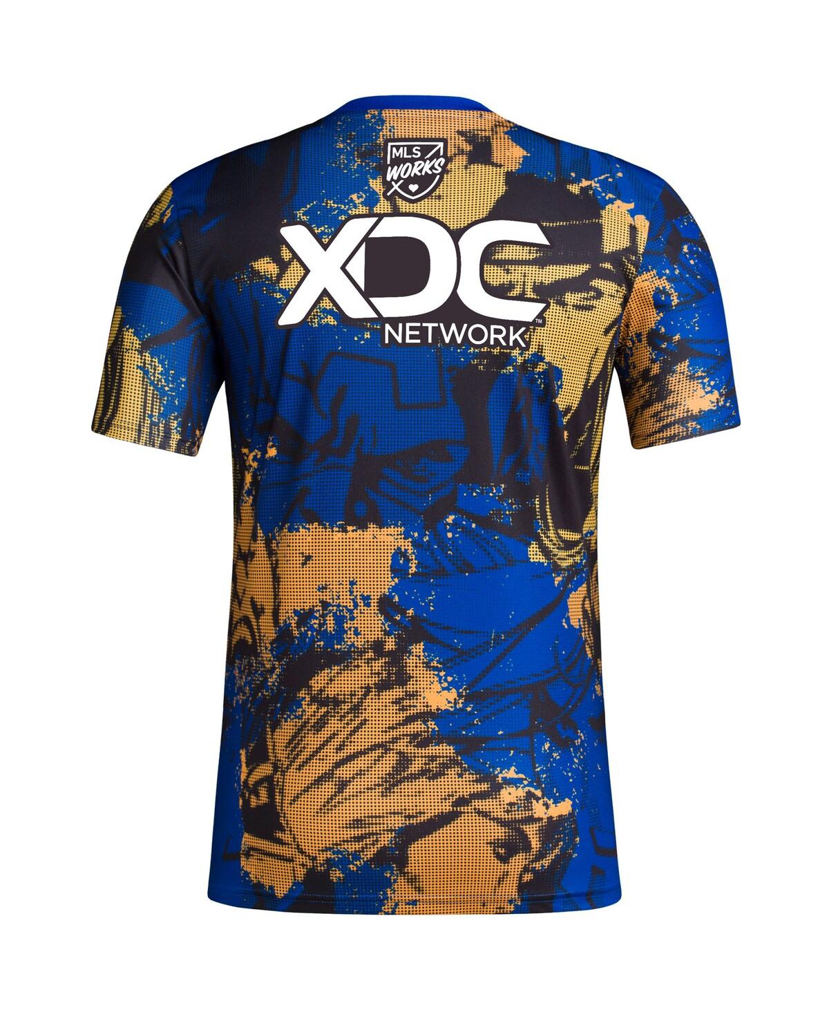 Men's adidasD.c. United 2023 Mls Works Kick Childhood Cancer x Marvel Pre-Match Top - Royal