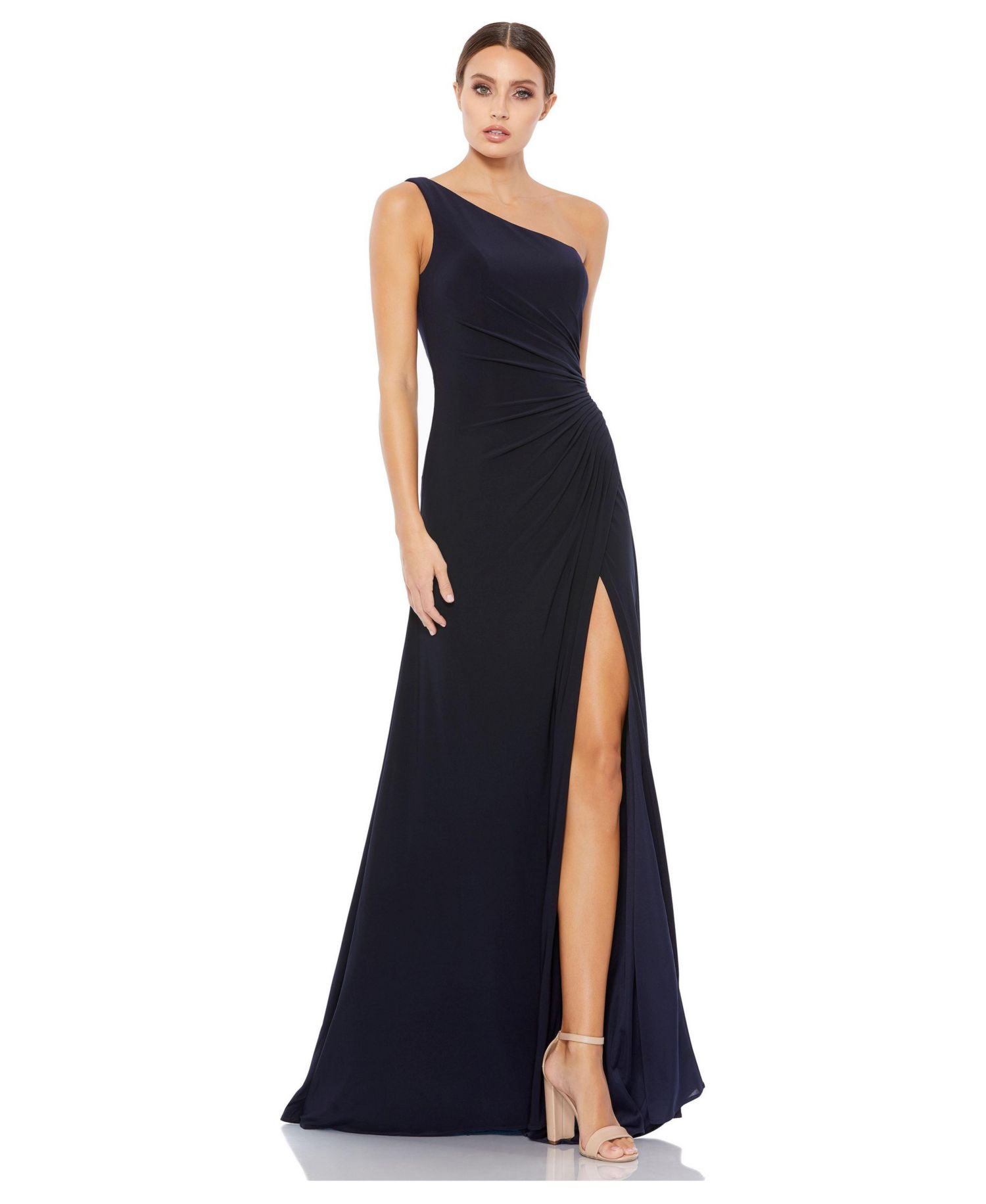Women's Ieena Ruched One Shoulder Faux Wrap Gown