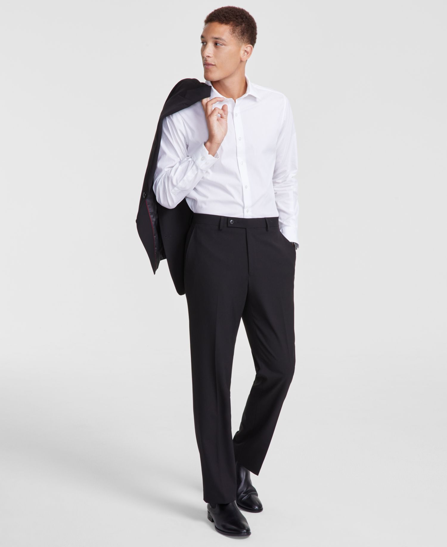 Men's Modern-Fit Solid 2-Piece Suit