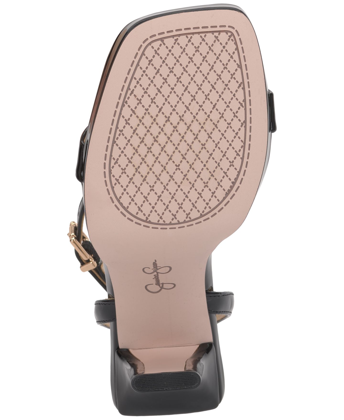 Женские сандалии Jessica Simpson Adonia Platform Dress Sandals, цвет: Чёрный лаковый — фото 5