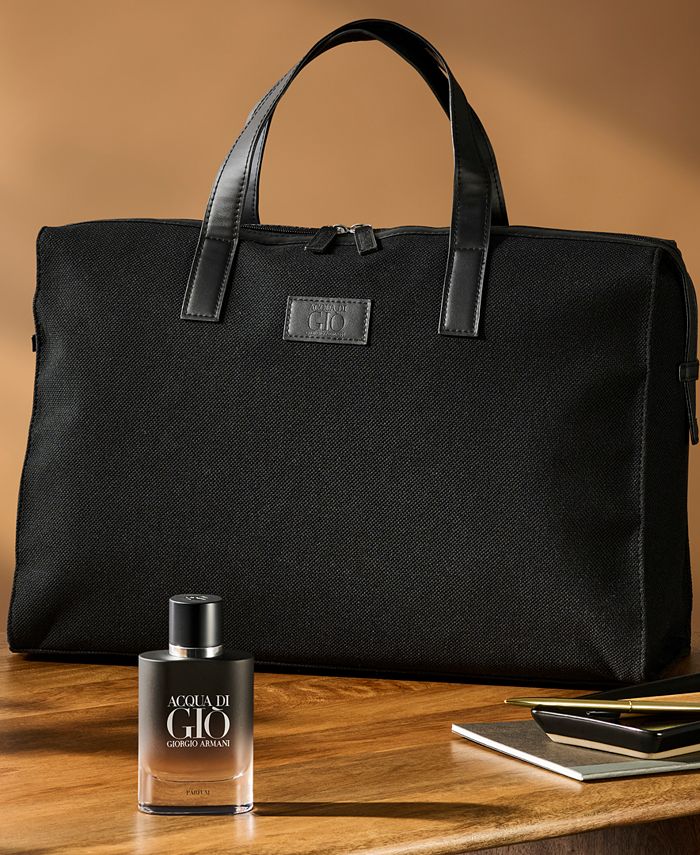 Armani FREE duffle bag with 120 purchase from the Armani