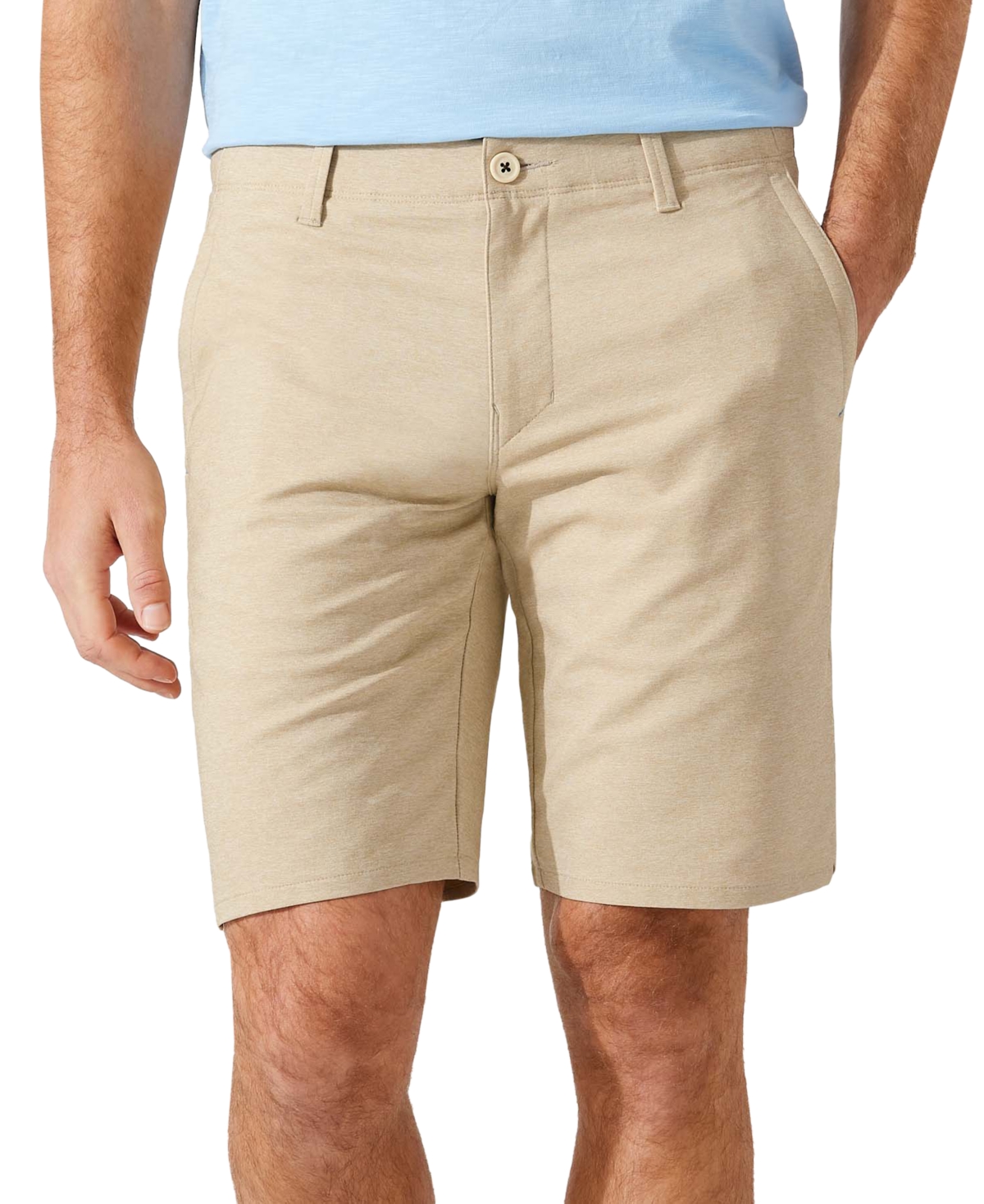 Shop Tommy Bahama Men's On Par Flat Front 10" Shorts In Chino