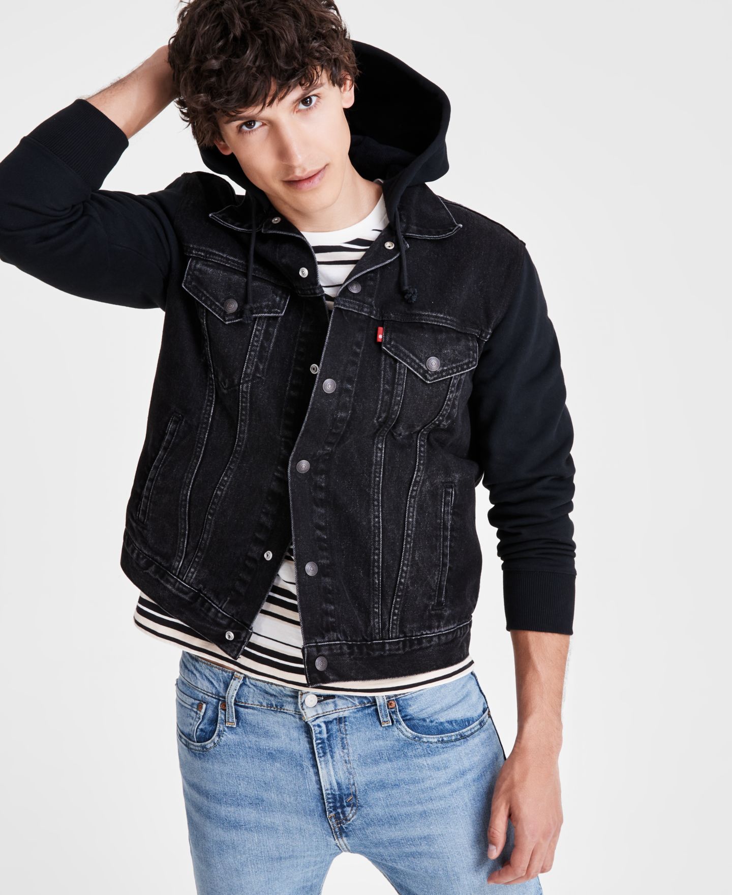Мужская куртка Levi's Hybrid Non-Stretch Denim Trucker, цвет: Built To Last — фото 4
