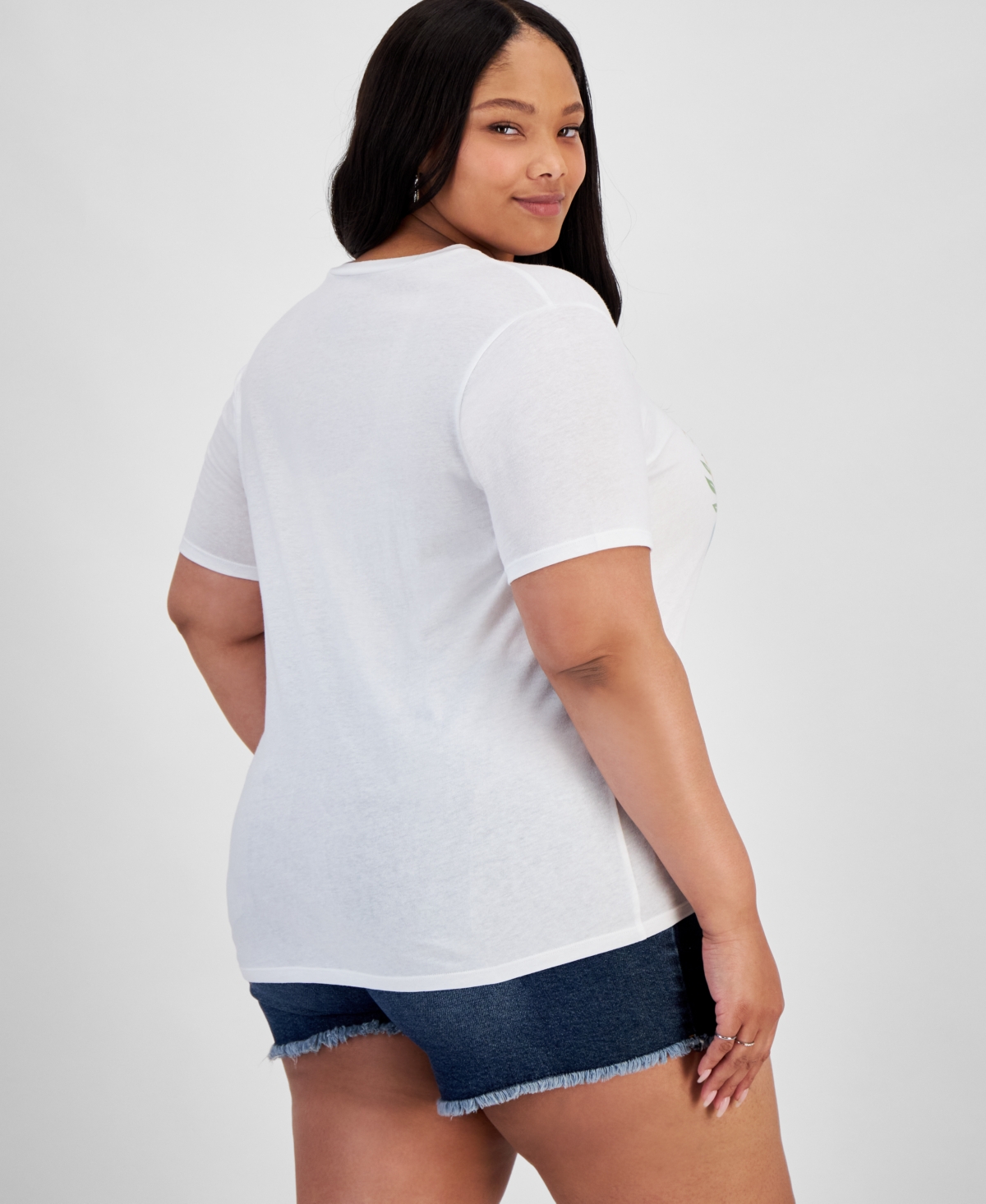 Shop Love Tribe Trendy Plus Size Endless Summer Graphic T-shirt In White