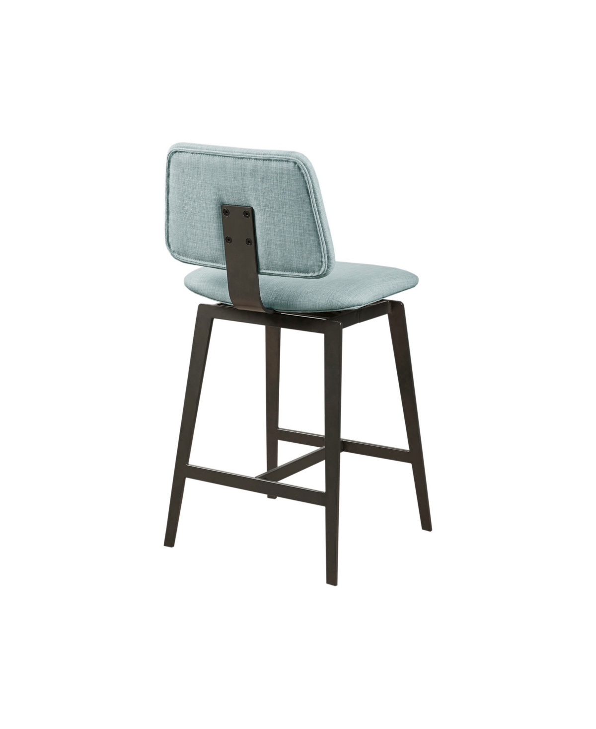 Shop Ink+ivy 18" Wide Rogue Armless 360â° Swivel Counter Stool 25"h In Dusty Blue
