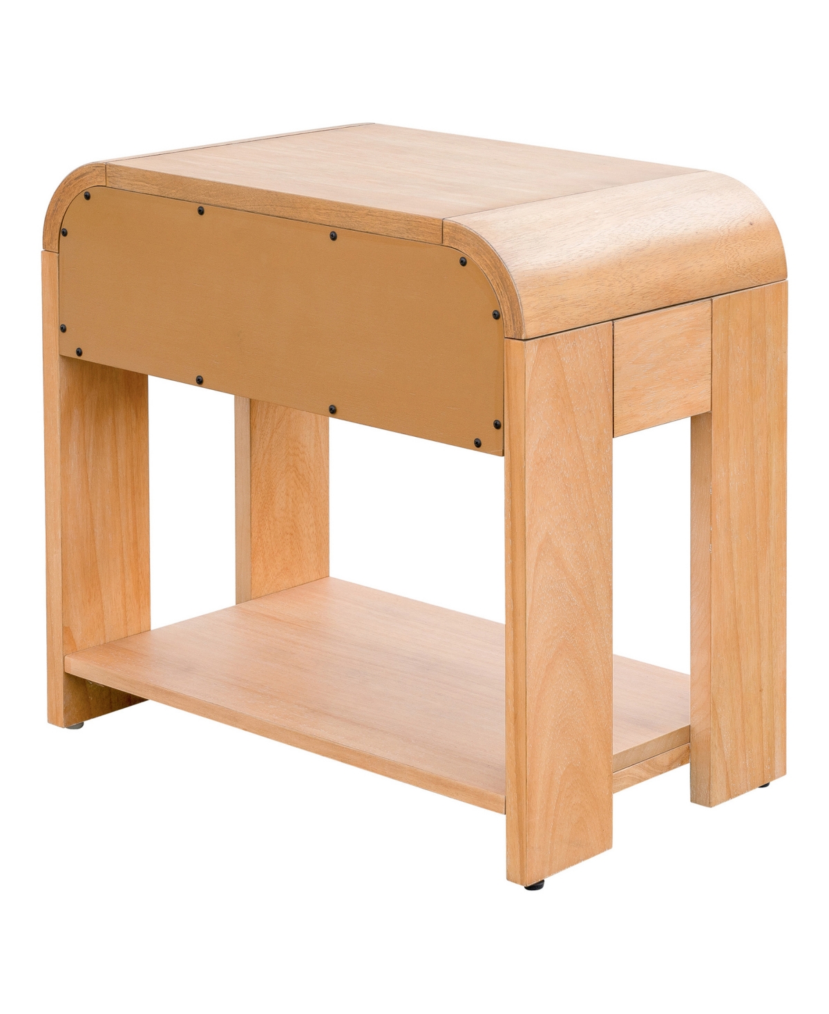 Ink+ivy Modern One Drawer Waterfall Nightstand In Natural