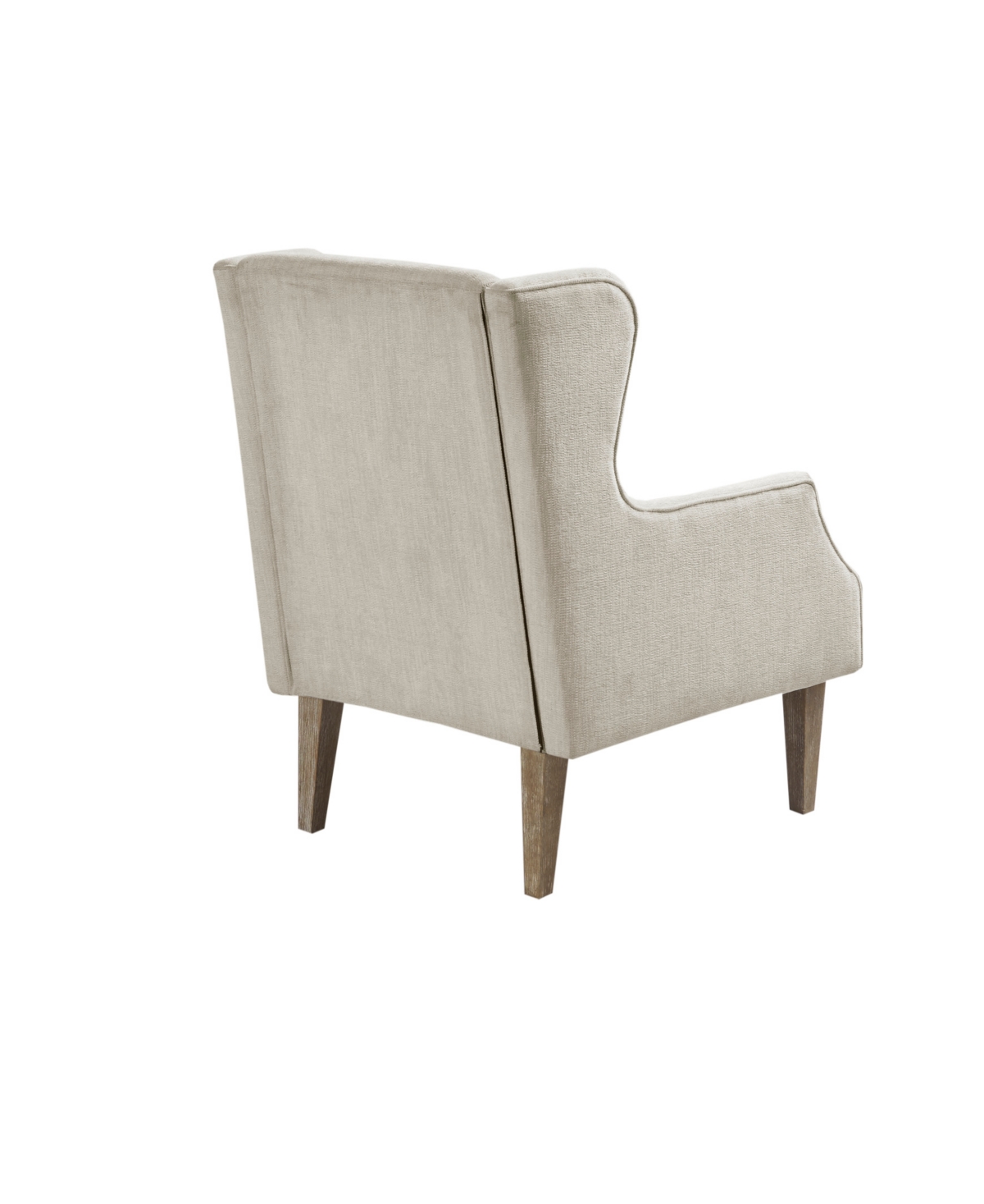 Martha Stewart Collection Malcom Wing Back Accent Chair In Taupe