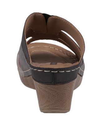 Women's Delores Triple Band Wedge Sandals