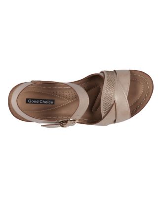 Women's Monaco Crisscross Wedge Sandals